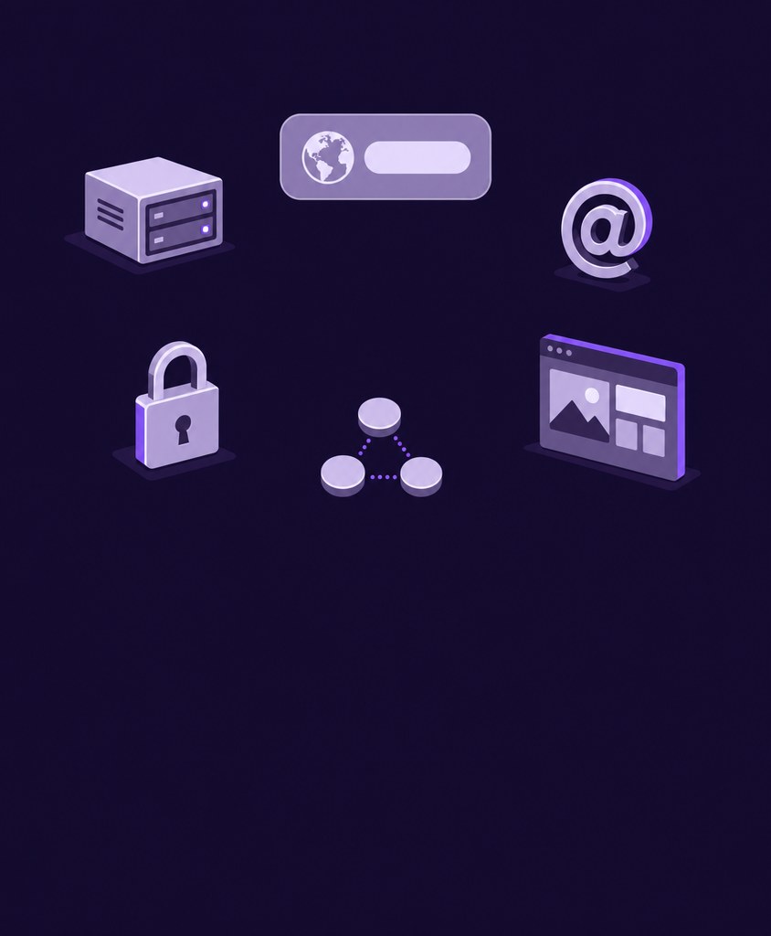 Domains, email, SSL, hosting, and more